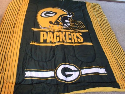 NFL Green Bay Packers 3 Piece Sham / Comforter Bedding ...