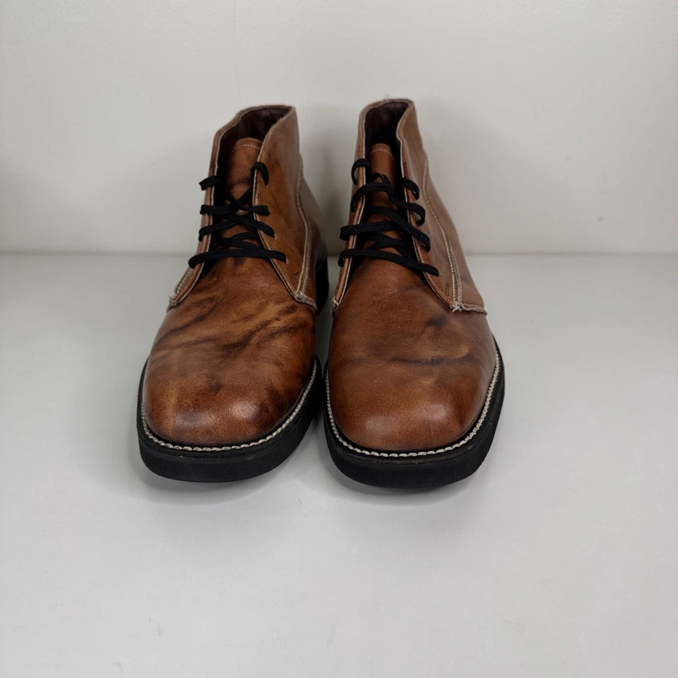 Botines de cuero marrón vintage Foot-so-Port para hombre talla 8C de Supreme Foto 2 de 4