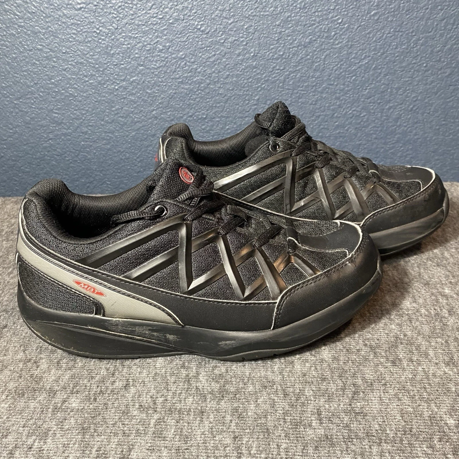 Scarpe da ginnastica MBT Sport 3 nere da recupero comode da passeggio misura 8 8 5