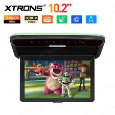 10.2" Flip Down Car Roof Overhead LCD Monitor TV 1080P Video Player HDMI USB AV
