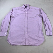 Polo Ralph Lauren Regent Classic Fit Shirt Men 16-34 Purple Button Up Solid