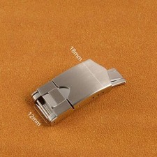 18mm Stainless Steel Silver Deployment Clasp For Tudor Watchbands Buckle Silver