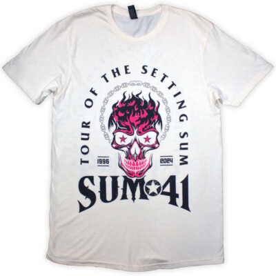 SUM 41 - Tour '24 Pink Skull T-Shirt OFFICIAL MERCHANDISE