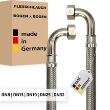 Flexschlauch BOGEN x BOGEN Edelstahl Panzersc...