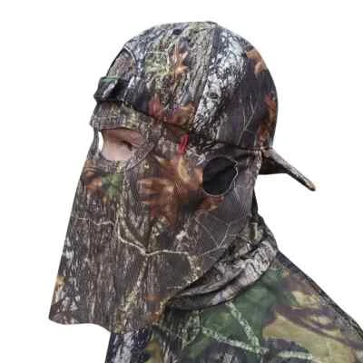 Mathews Solocam QuiKCamo 2 in 1 Camouflage Hunting Hat / Mask Mossy Oak Large