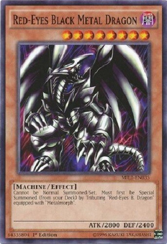 Yugioh - Red-Eyes Black Metal Dragon - 1st Edition NM - Plus Free
