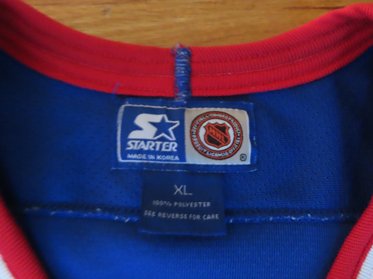 Maillot De Hockey Vintage Starter New York Rangers NHL - Taille L Bleu - Hommes - Occasion