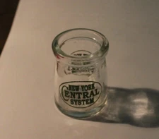 New York Central System Railroad Railway Train Milk Creamer Hazel Atlas Glass