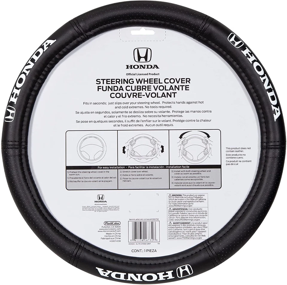 ⭐️⭐️⭐️⭐️⭐️Authentic Honda Accord PU Leather Car SUV Truck Steering Wheel Cover - Imagem 3 de 3