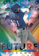 MAXIMO ACOSTA BOWMAN'S BEST ROOKIE FUTURE VIBRANCE ATOMIC REFRACTOR RC 2021 21