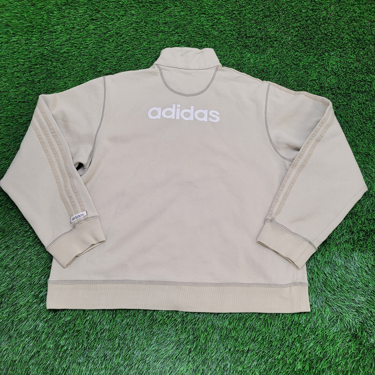 Vintage Y2K Adidas Track Jacket XL 26x28 Khaki Beige | eBay Vintage Y2K Adidas Track Jacket XL 26x28 Khaki Beige | eBay