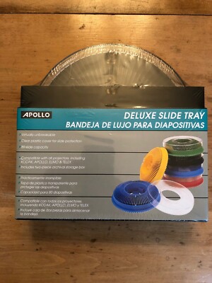 New Apollo Deluxe Slide Tray P/N: 3280-01 Black holds 80 slides