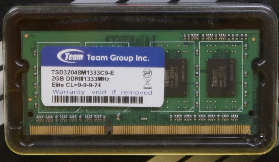 Team Group Elite DDR3-1333 Computer Memory DDR3 SDRAM 2GB 204-PIN CL9 APPLE HP - Image 3 of 4