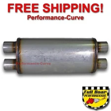 Performance Exhaust Muffler 18" MAX FLOW SS 5x8 - Dual 2.5" / Dual 2.5" MF2468