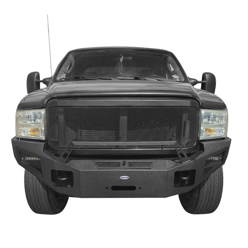 Hooke Road Steel Front Bumper Assembly Fit Ford F250 F350 2005 2006