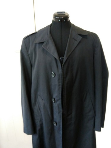 Qantas vintage unisex black fully lined coat with detachable vest Size 36R - Picture 2 of 9