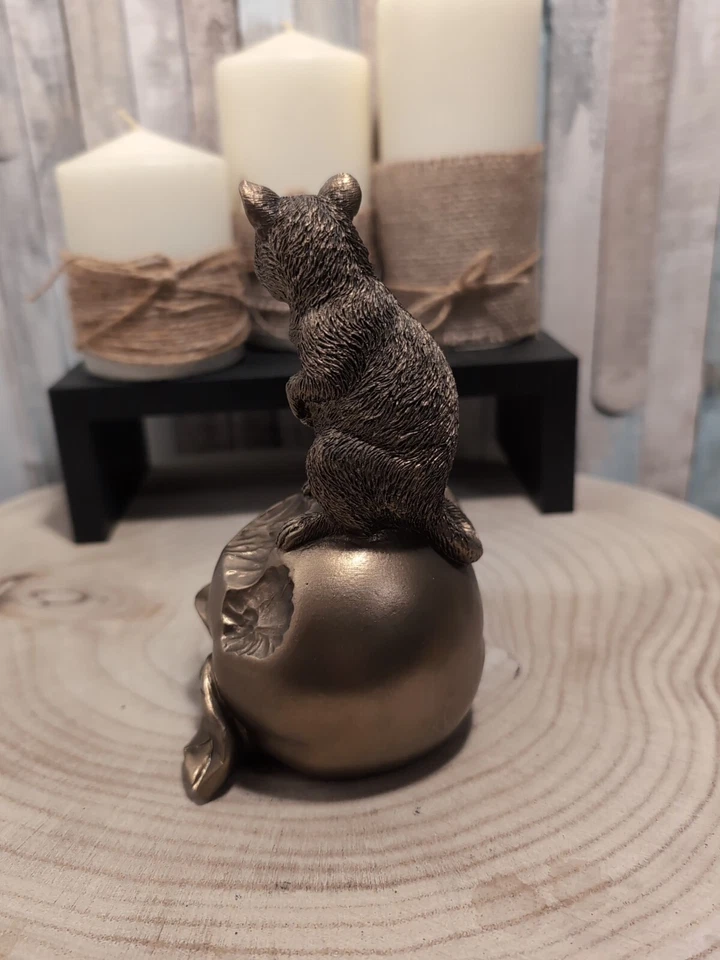 Reflections Bronzed Mice With Apple By Leonardo 16cm Tall - Image 3 of 4