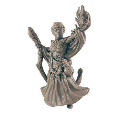 Wizard Halfelf Female - Everyday Heroes - Minis - EC3D - - Dungeons & Dragons - 