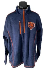 NFL Men's Transitional Half Zip Pullover Bears