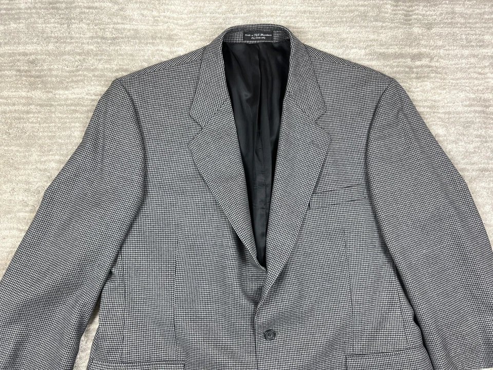 Blazer Gianfranco Ruffini Para Hombre 48R Pata de Gallo Hecho en Macedonia Foto 2 de 4