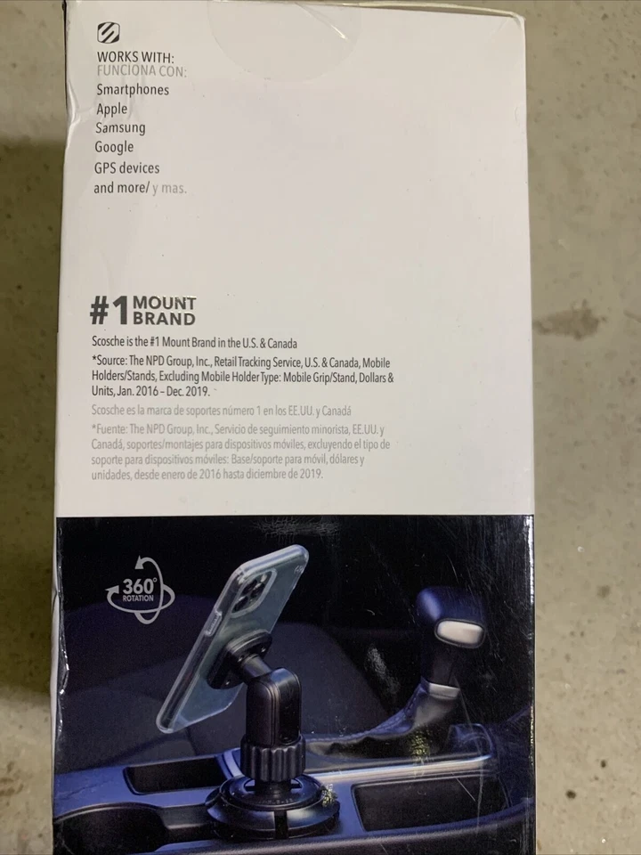 Scosche MagicMount Cup Holder Mount for Most Cell Phones - Black MAGCUPMSP1 - Image 2 of 4