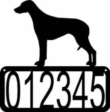 Rhodesian Ridgeback Dog House Address Sign - Made in USA