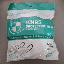Powecom KN95 10Pack Protective Piece White Ear Loop Face Mask Respirator GB2626 