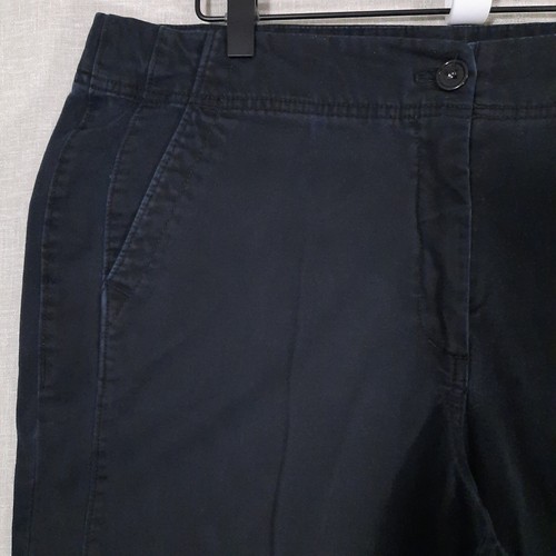 Duck Head Women's Chino Pants Size 14 Black High-Rise Straight Leg Pockets - Picture 4 of 13