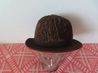 rare valentino boutique astrakan rabbit hair hat made in 