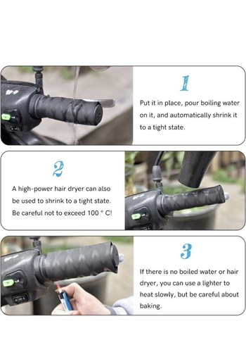🇮🇹40mm Guaina termorestringente Impugnatura Antiscivolo Pesca Moto Tennis x 1m - Foto 12 di 13