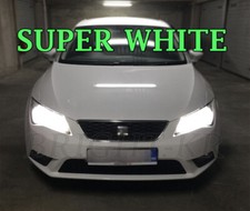 FOR SEAT LEON MK3 SUPER XENON 6000K WHITE HEAD LIGHT LAMP LIGHT BULBS -ERROR FRE