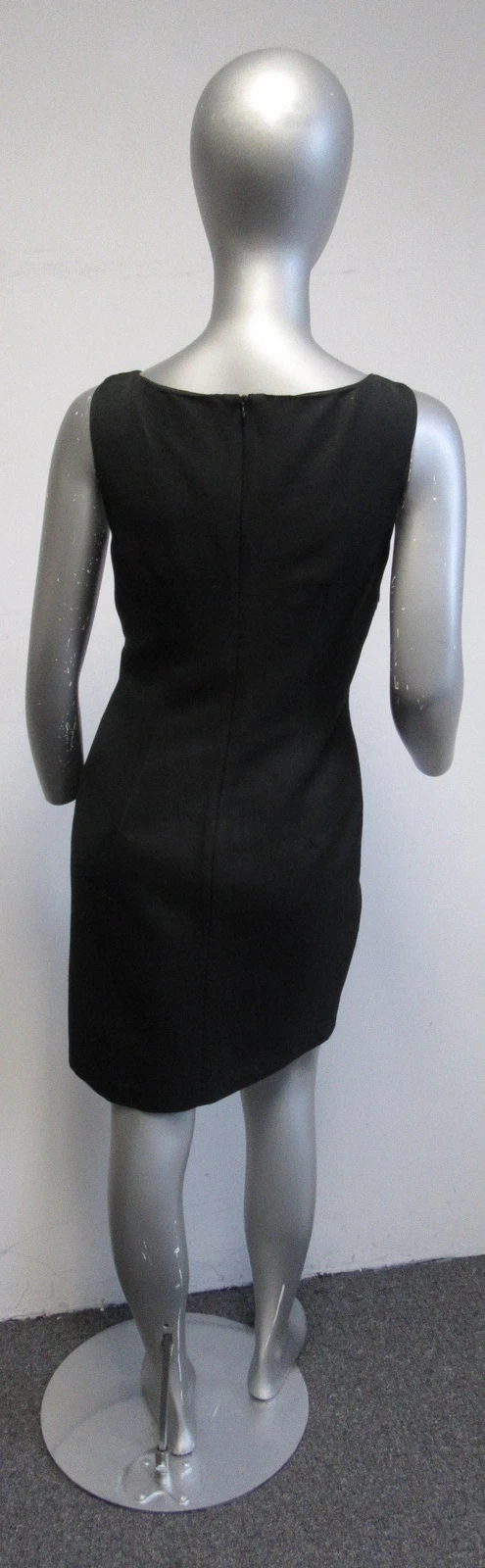 Abito crossover ROSSO VALENTINO nero vita impero mezza guaina taglia 44 us 6