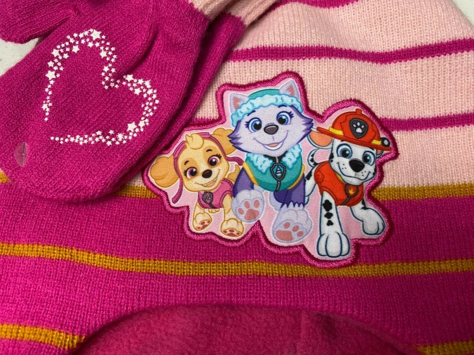 Guantes guantes gorro para niñas pequeñas Paw Patrol perro cachorros Foto 2 de 3
