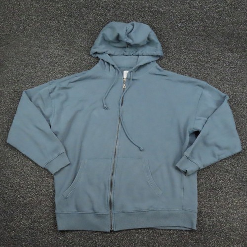 Aeropostale Jacke Erwachsene mittelblau durchgehender Reißverschluss Langarm Kapuze Freizeit Herren - Bild 1 von 7