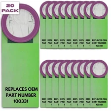 100331 Vacuum Bags for ProTeam Super Coach Pro 10 QT Backpack Vacuum 20 Pack