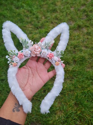 Stirnband Ostern Blumen Hase Hasenohren