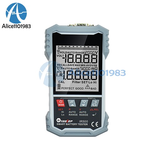 TOOLTOP 120V 500Ω Li-ion Battery Internal Resistance Tester Battery Tester Tool - Picture 24 of 26