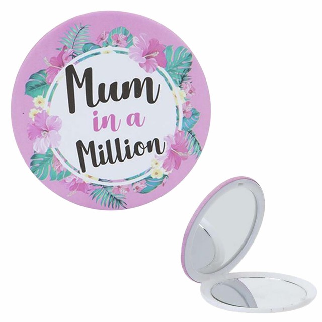 Mum in a Million Compact Double Sided Mirror - Mother's Day Gift Mum in a Million Compact Double Sided Mirror - Mother's Day Gift