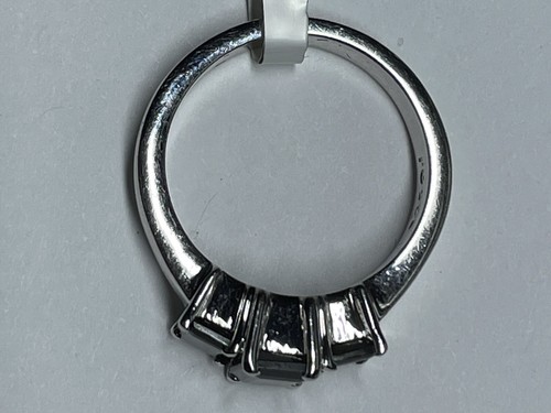 Anillo de granate QJ 3- Piedra 2.0 Tcw en plata esterlina .925 talla 7 India, nuevo - Imagen 4 de 7