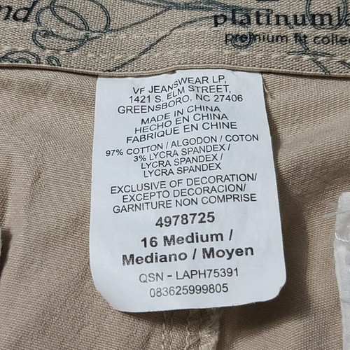 Lee Platinum Label Damen Shorts Khaki Shorts Größe 16 M Baumwollmischung Premium Fit - Bild 8 von 12