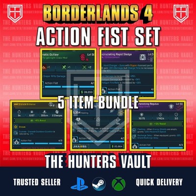 Borderlands 4   ACTION FIST Firmware Set   5 Item Bundle   Lvl 50 BL4 PC PS5 XB