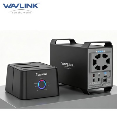 WAVLINK 4 /2 Bay Hard Drive Docking Station 2.5''3.5'' SSD HDD Clone RAID Option