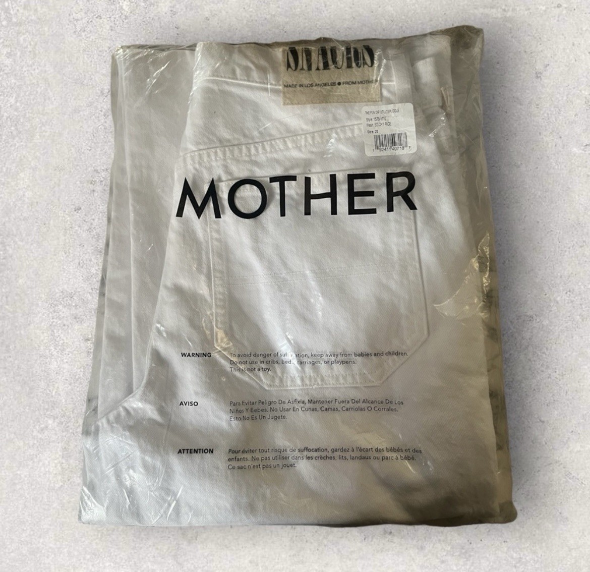 NWT! Mother SNACKS! The Fun Dip Utility Puddle Size 25 View 5