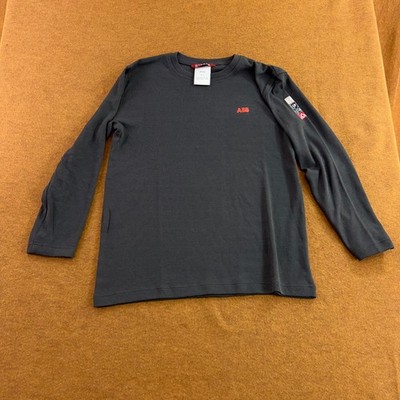 Strata Mens XL Gray ABB Arc Flash Flame Resistant Long Sleeve Work Shirt SFX101