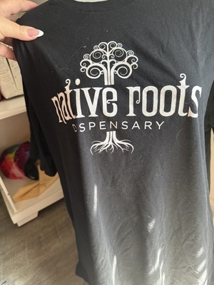 Native Roots Dispensary Black Shirt Size L