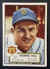 1952 Topps George Kell #246 Detroit Tigers HOF Vintage Baseball Card VG