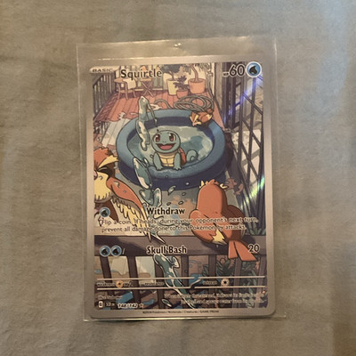 Squirtle 148/142 Sv07 Stellar Crown Illustration Rare Holo English