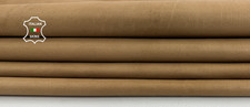 NATURAL LIGHT BROWN VEGETABLE TAN Soft Lambskin Leather hides 7sqf 0.7mm C6808