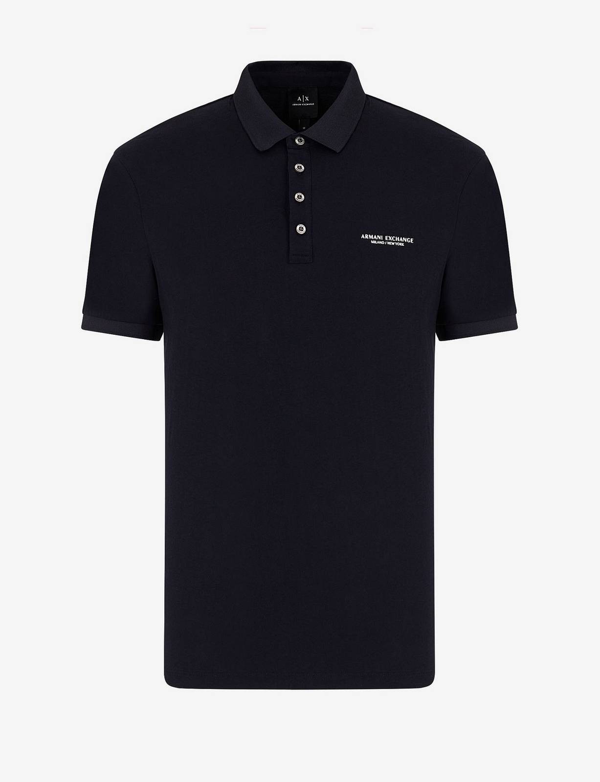 Поло Armani Exchange с логотипом Regular Fit синего цвета - Taglia M Abbigliamento Uomo Polo