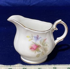 Small Rose Floral Bone China Creamer ‘Duchess’ Of England 347